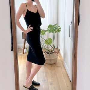 Dorothy Perkins black cotton dress size small